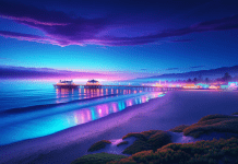 A Coastal Escape Meets the Allure of Neon Lights