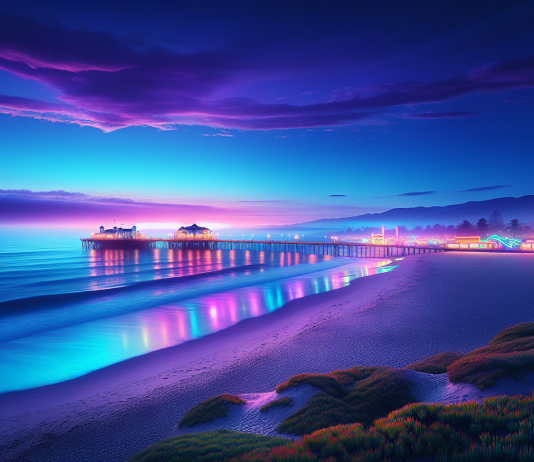 A Coastal Escape Meets the Allure of Neon Lights