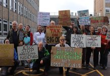 Climate campaigners protesting against East Sussex County Council’s fossil fuel investments next Tuesday in Lewes