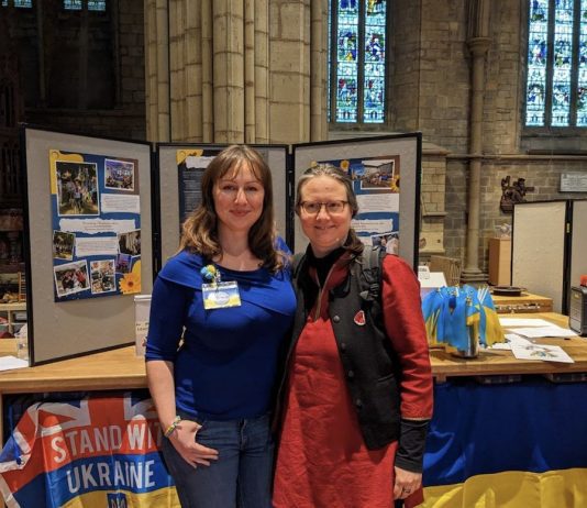 Ukrainian community group organised memorial event to show solidarity with Ukraine on Sunday in Hove