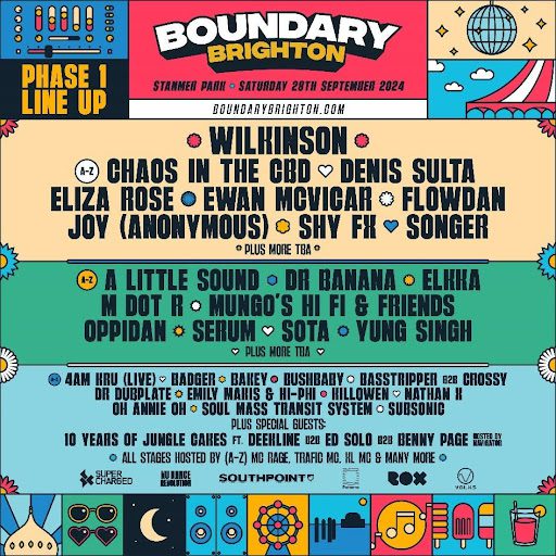 Boundary Festival 2024 lineup, ticket , price!! Brighton Journal