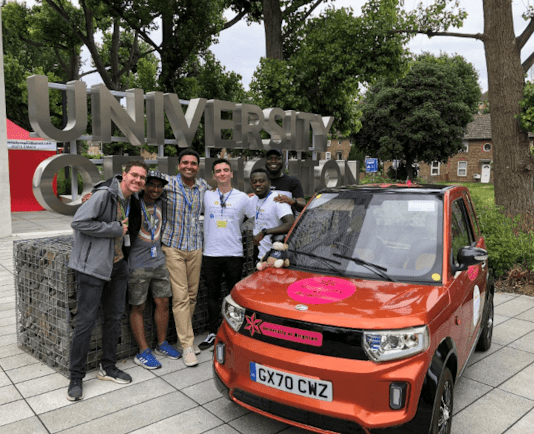 Brighton students join Sussex-based electric vehicle manufacturer to showcase zero-carbon transport