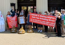 Patcham residents protested against controversial Royal Mail development