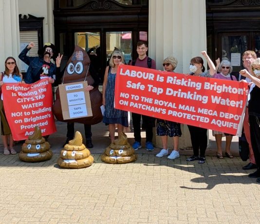 Patcham residents protested against controversial Royal Mail development