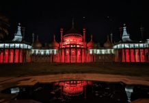 Royal Pavilion to be lit up in red and white to support England team in Euro 24 final.