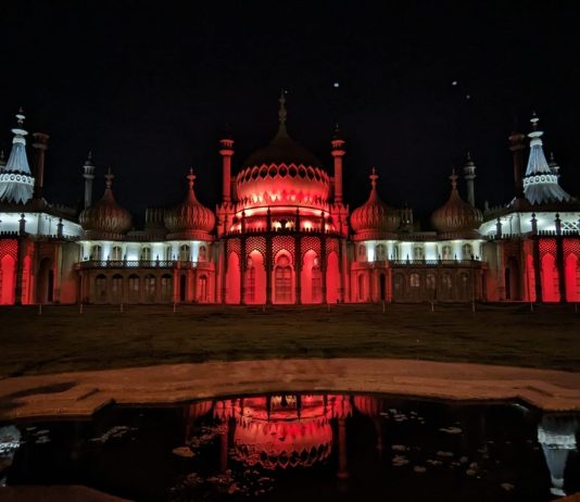 Royal Pavilion to be lit up in red and white to support England team in Euro 24 final.