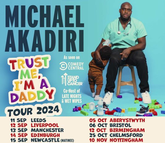 Michael Akadiri Brings Sophomore Show “Trust Me I’m a Daddy” to Komedia Brighton
