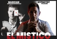El Mistico is mystical; magic trickery, mind reading and mesmerising hypnosis in one show!