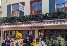 Brighton Panto team in town – and in costumes!