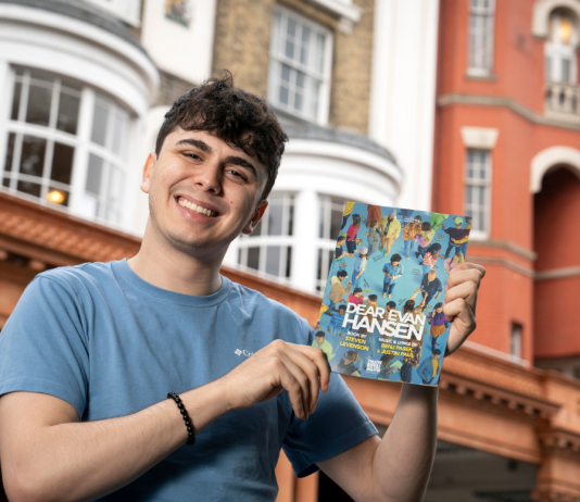 EASTBOURNE LOCAL AND DEAR EVAN HANSEN STAR SONNY MONAGHAN ARRIVES IN BRIGHTON
