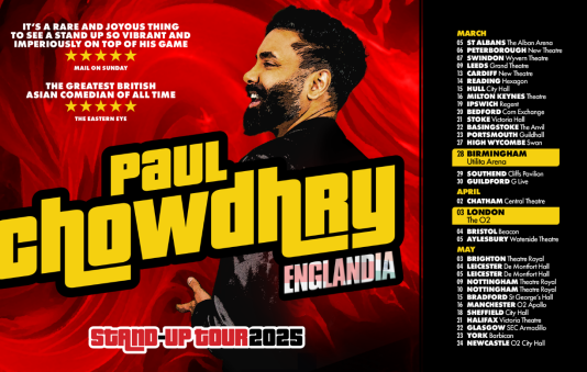 Paul Chowdhry Announces Stand-Up Tour ENGLANDIA, Visiting Theatre Royal Brighton