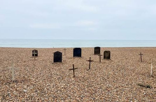 SPOTTED: Graveyard Appears on Brighton Beach