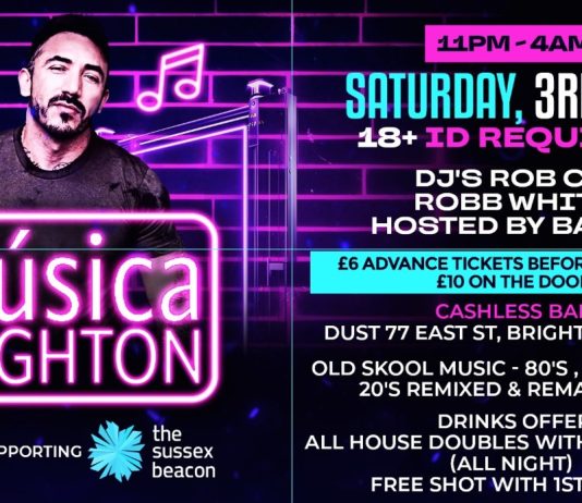 Música Brighton Presents: Old Skool 80’s, 90’s & Early 20’s – Remixed & Remastered!