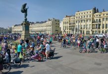 Kidical Mass Celebrates New Cycle Lanes and Calls for More In Brighton