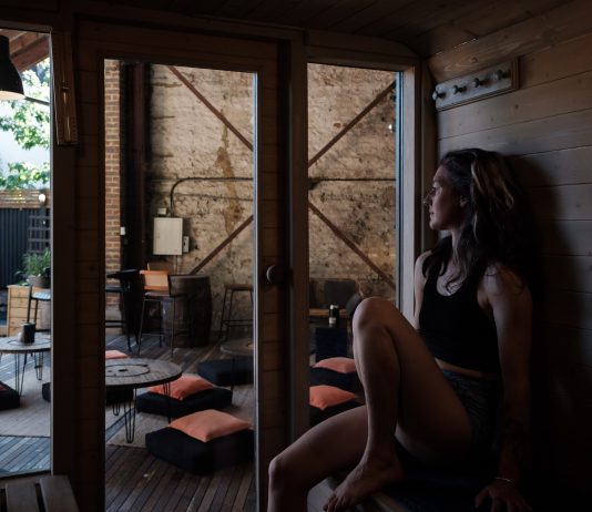 Inside Brighton’s first sauna café : Luna Hut