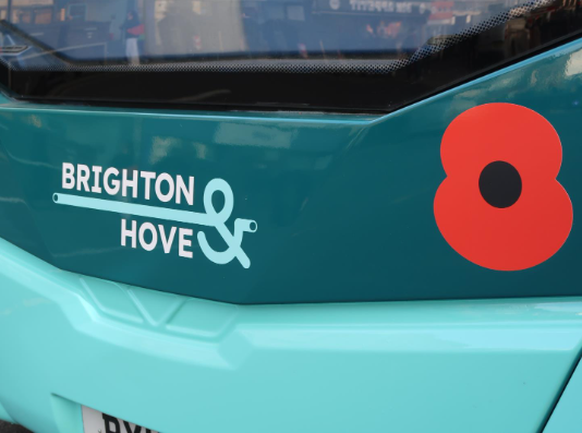 80 Buses For 80 Years – Brighton and Hove and Metrobus to support 2025 Poppy Appeal