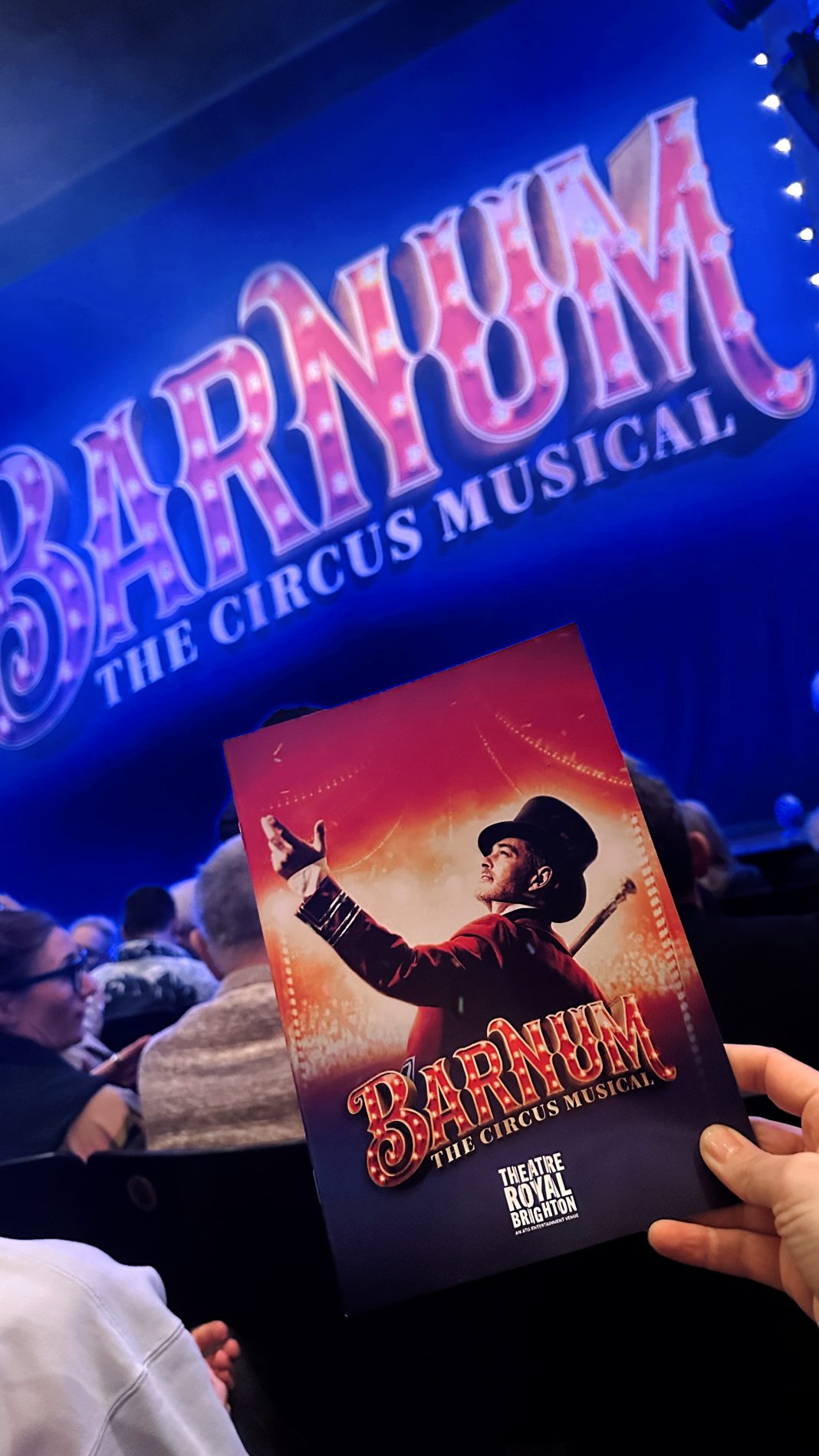 Barnum The Circus Musical programme — Theatre Royal Brighton opening night 3 March 2026