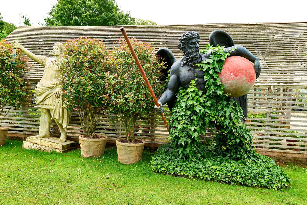 The gardens at Glyndebourne, East Sussex in June 2025