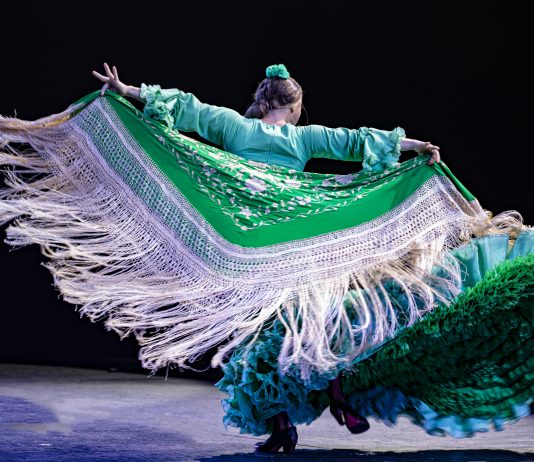 Gala Flamenca Sadler’s Wells Review — a Night to Remember Gala Flamenca Sadler's Wells 2026 silhouette staging blue backdrop flamenco