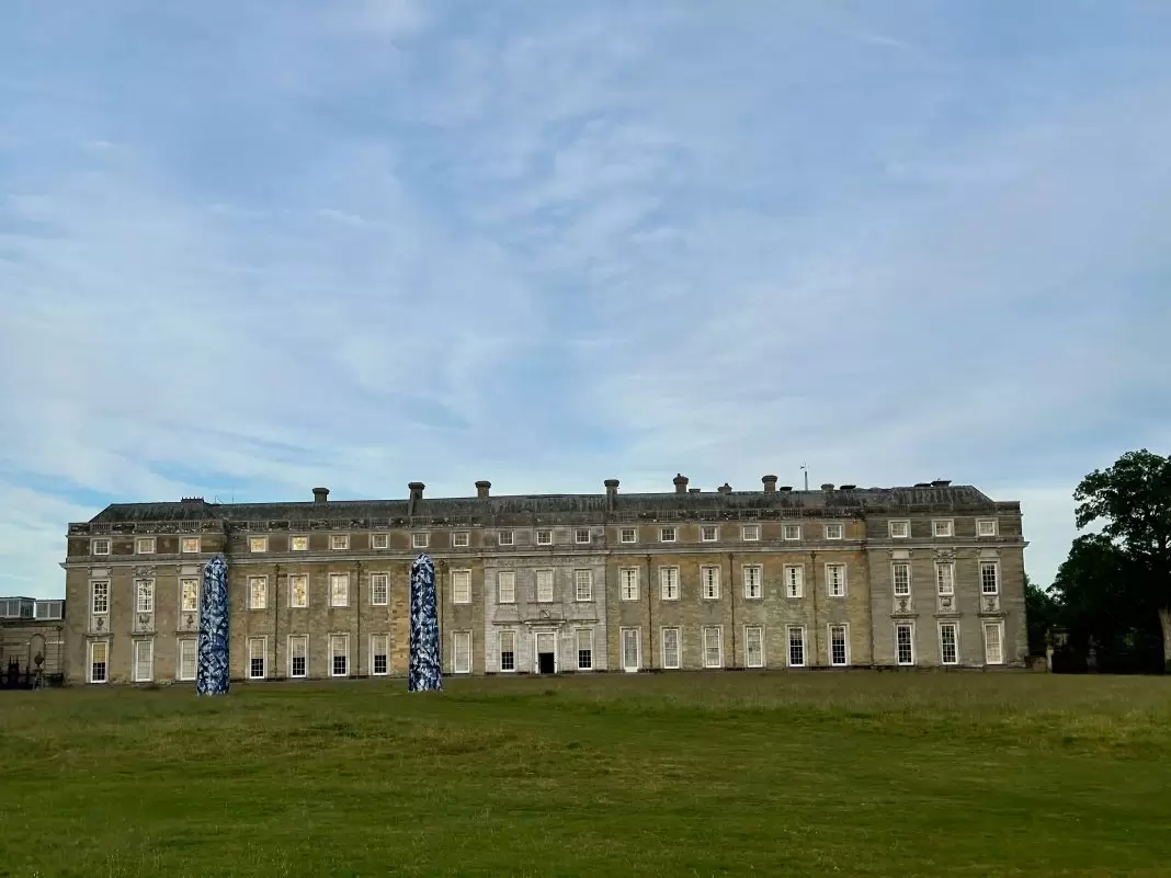 Expressions in Blue Petworth House Felicity Aylieff blue obelisks lawn 2026