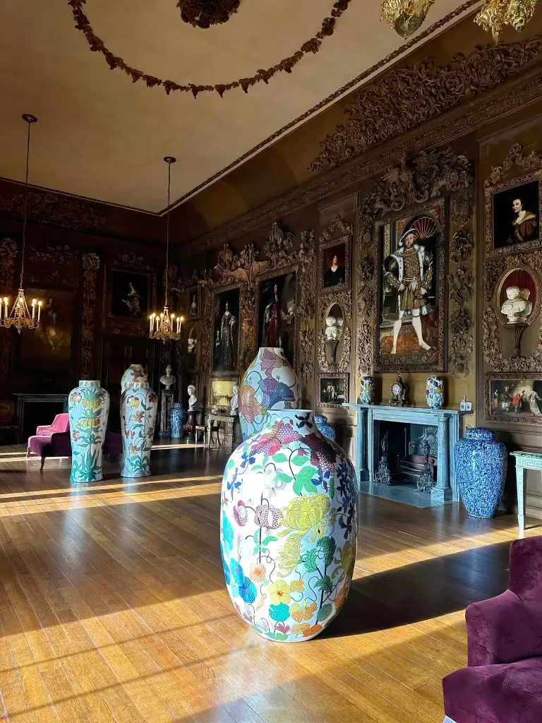 Felicity Aylieff porcelain vessels Petworth House Carved Room Expressions in Blue 2026