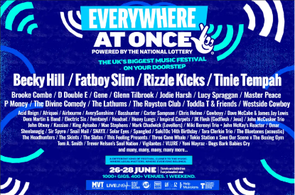 UK’s biggest festival Everywhere At Once is coming to a venue near you