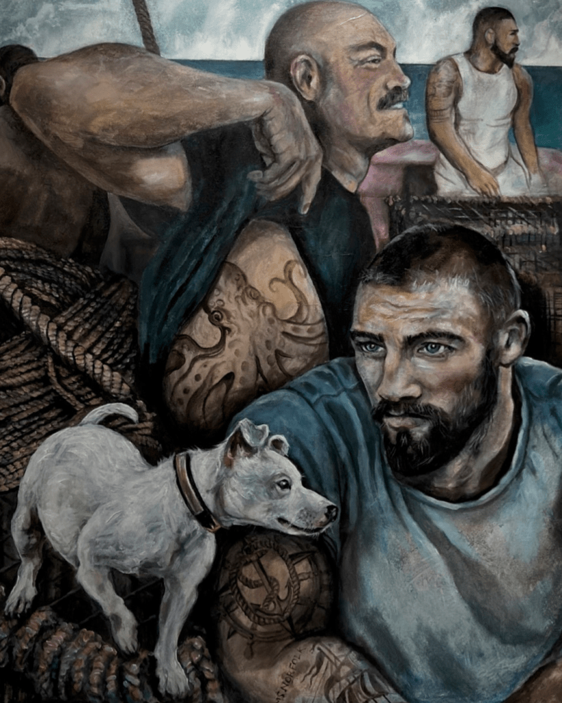 Figurative portrait from the Personae Brighton exhibition by Dan and Serg