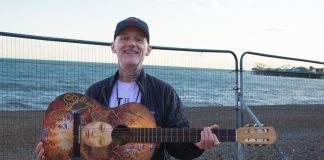 NICK CAVE, FATBOY SLIM, MOBY, MADNESS SIGN GUITARS FOR BRIGHTON ROCKS CHARITY